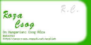 roza csog business card